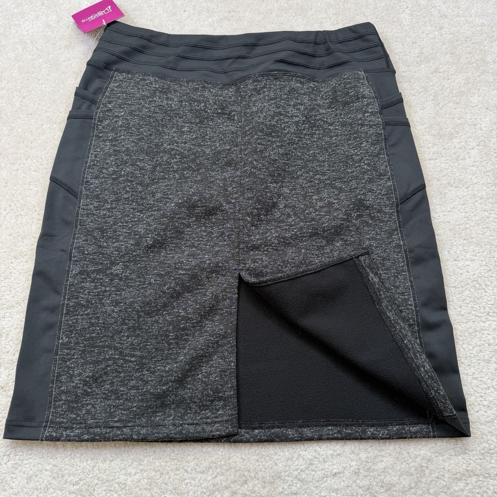 NWT Skirt Sports Toasty Cheeks Maxi Skirt Womens Large Black Speckle Drawstring - Picture 5 of 10
